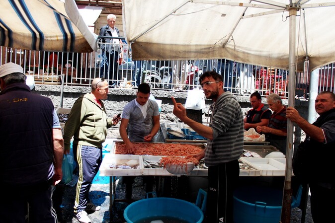 рыбный рынок в Катании