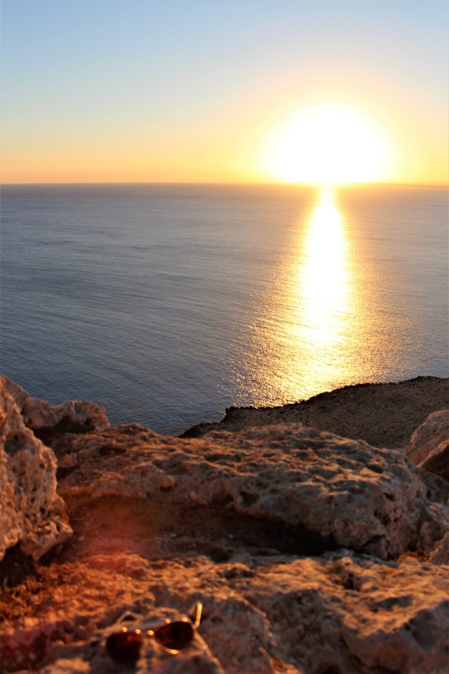 Закат на мысе Каво Греко на Кипре