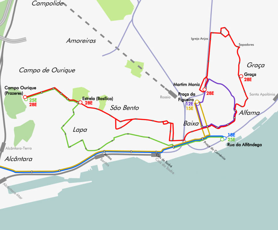 Маршрут 28 трамвая. Трамвай 28 Лиссабон маршрут на карте. Маршрут 28 трамвая в Лиссабоне. Лиссабон трамвай схема. Трамвай маршрут Лиссабон.